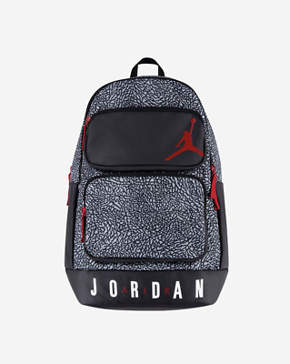 Nike Air Jordan Sport Essential Elephant Print Unisex Backpack Black 9A0743 G3A