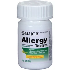 Chlorpheniramine Maleate 4mg 100 Tablets (1 Bottle)