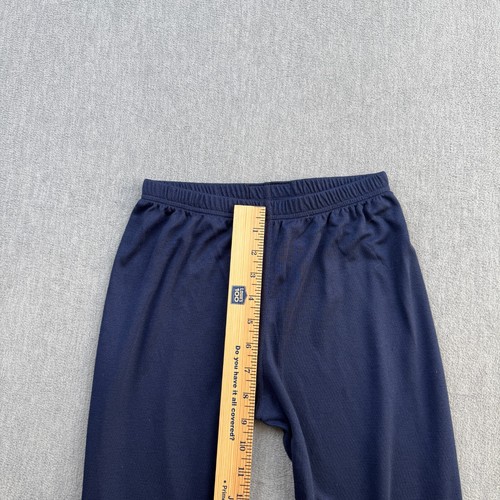 Vintage Patagonia Pants Kids Youth Large 12 Blue Capilene Baselayer Stretch Camp - Picture 8 of 13