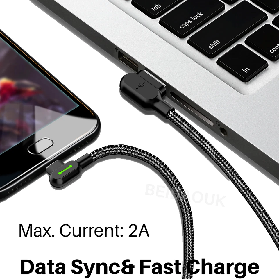 3 Pack Mcdodo 90 Degree USB Cable Lot LED Fast Charge Data For iPhone Charger SE - Image 4 of 4