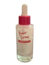 Global Beauty Care Power Serum 6 Benefits In 1 Hyaluronic Acid +Vitamin B 1.7 Oz