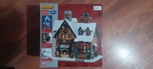 NEW IN BOX LEMAX Thicket Falls Cabin 2020 Lighted Building. Chimney Smokes 4.5V - Picture 1 of 1