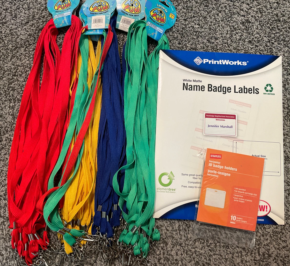 Porta Badge Da Calcio 4 Pezzi – Cordino Regolabile, Custodia Per Carte, Biglietti E Chiavi Per Ufficio, Eventi E Regali Sportivi