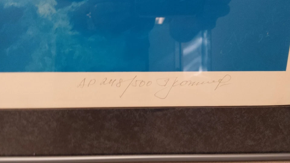 Алексей Леонов «Докинг» подписанная литография российского космонавта Алексея Леонова - Изображение 2 из 3