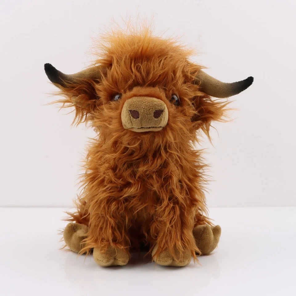Cuddly Highland Cow Soft Toy Teddy Plush Doll Gift Teddies Scottish Kid 25CM - image 3 of 4