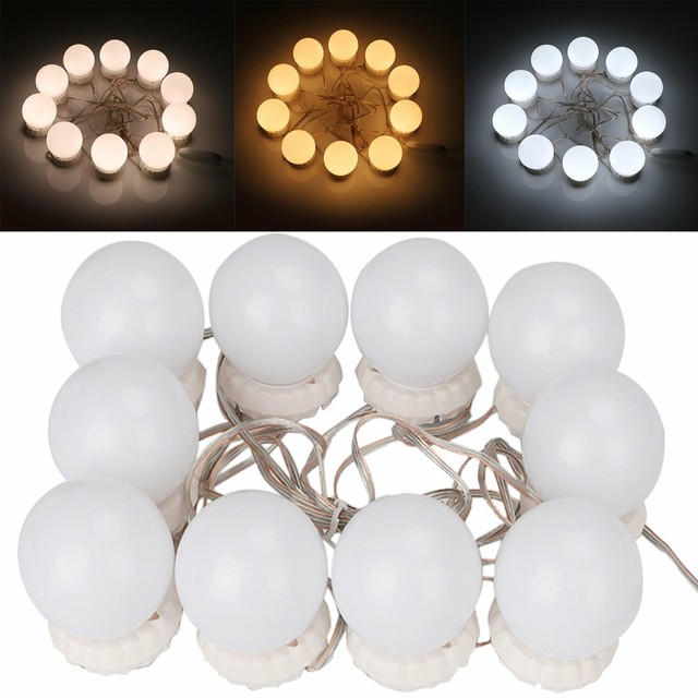 3in1 Makeup Vanity Led Mirror Light Kit Table Lamps Bulb Rechargeable W Switch For Sale Online Ebay