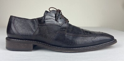 David Eden Canyon Crocodile Lizard Dress Shoes Made In Spain  display picture 2