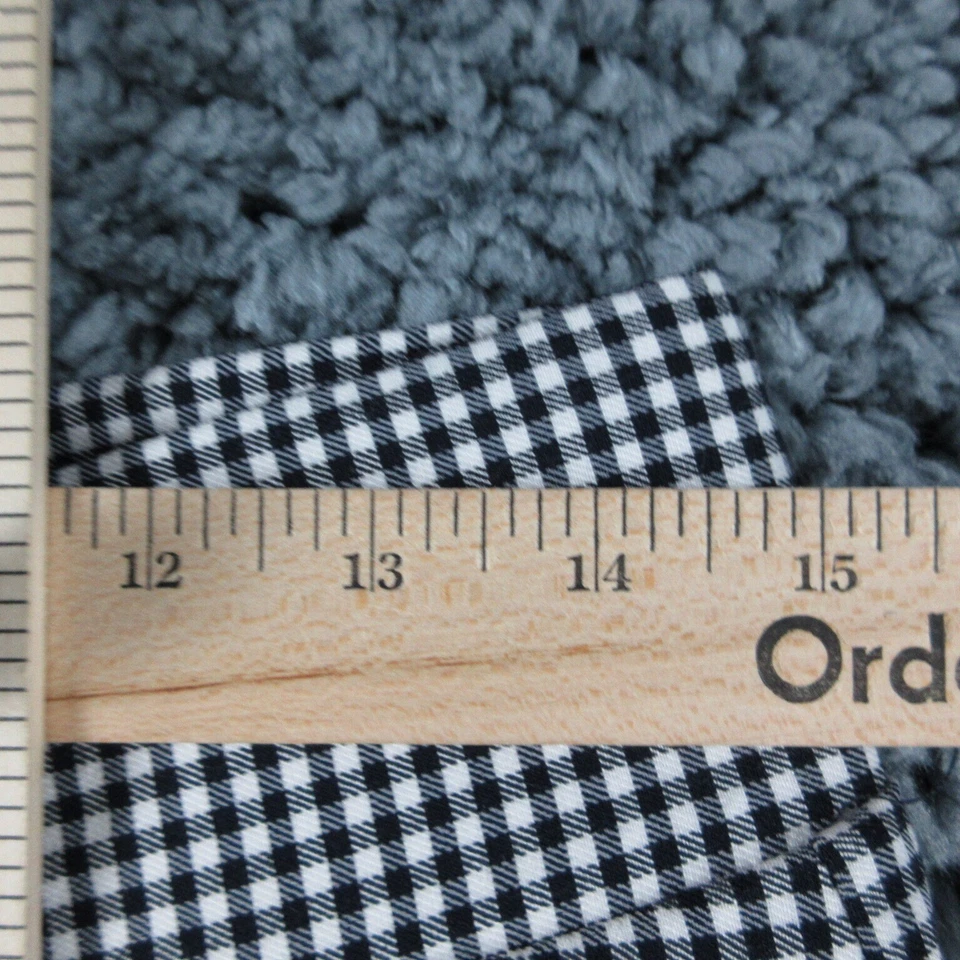 Shorts feminino Tommy Hilfiger 10 preto branco xadrez Gingham 30x8,5* - Imagem 4 de 4