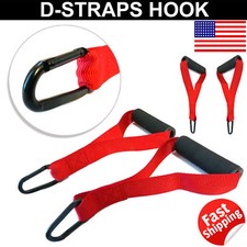 Red Exercise Handles for Home Gym - Non-Slip Fitness Grips