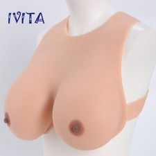 IVITA Artificial Silicone Breast Form 3600g Crossdresser Boobs HH Cup