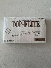 Spalding Top-Flite Plus II Tour Trajectory - 15 Golf Balls Vintage Sealed Box