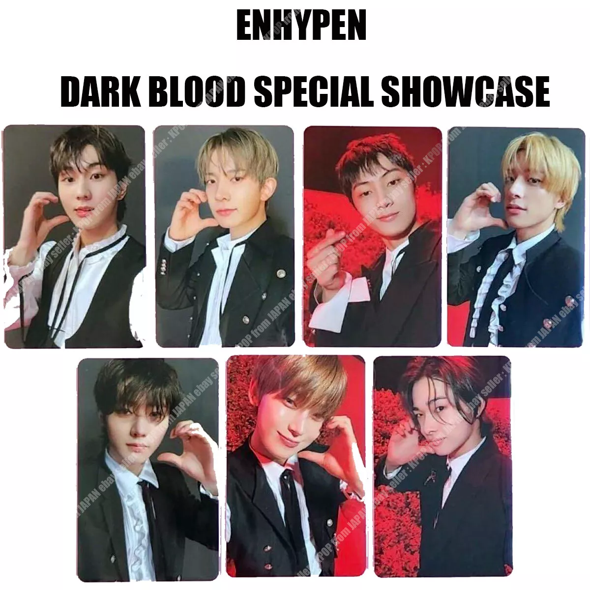 ENHYPEN DARKBLOOD SHOWCASE Official Photocard JUNGWON SUNGHOON HEESEUNG  SUNOO