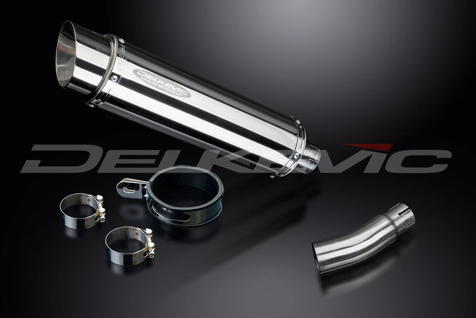 Suzuki SFV650 Gladius 2009-2015 комплект круглого глушителя из нержавеющей стали без шнуровки 14 дюймов - Изображение 4 из 4