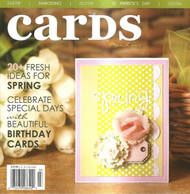 Cards Fresh Ideas Spring Easter St Patricks Birthday Embossing March 2012 New