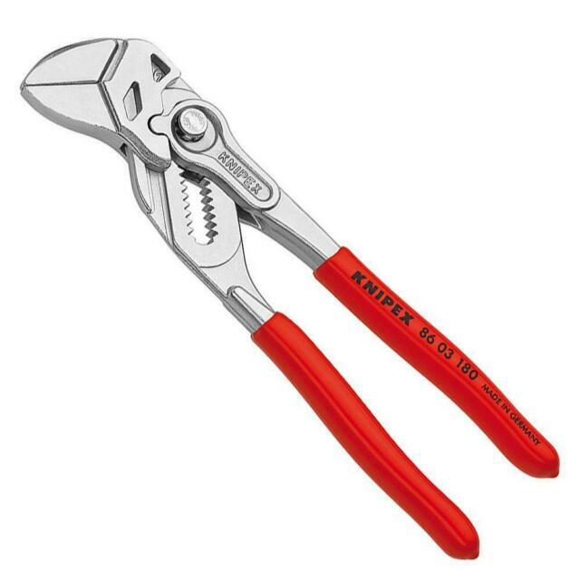 Knipex 7 & 10 Pliers Wrench Set Adjustable Wrench with Comfort Grip  Handles - Bowers Tool Co.