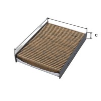 Innenraumfilter Antiallergisch 264 Mm - 194 Mm Valeo FüR U.A. Renault Grand