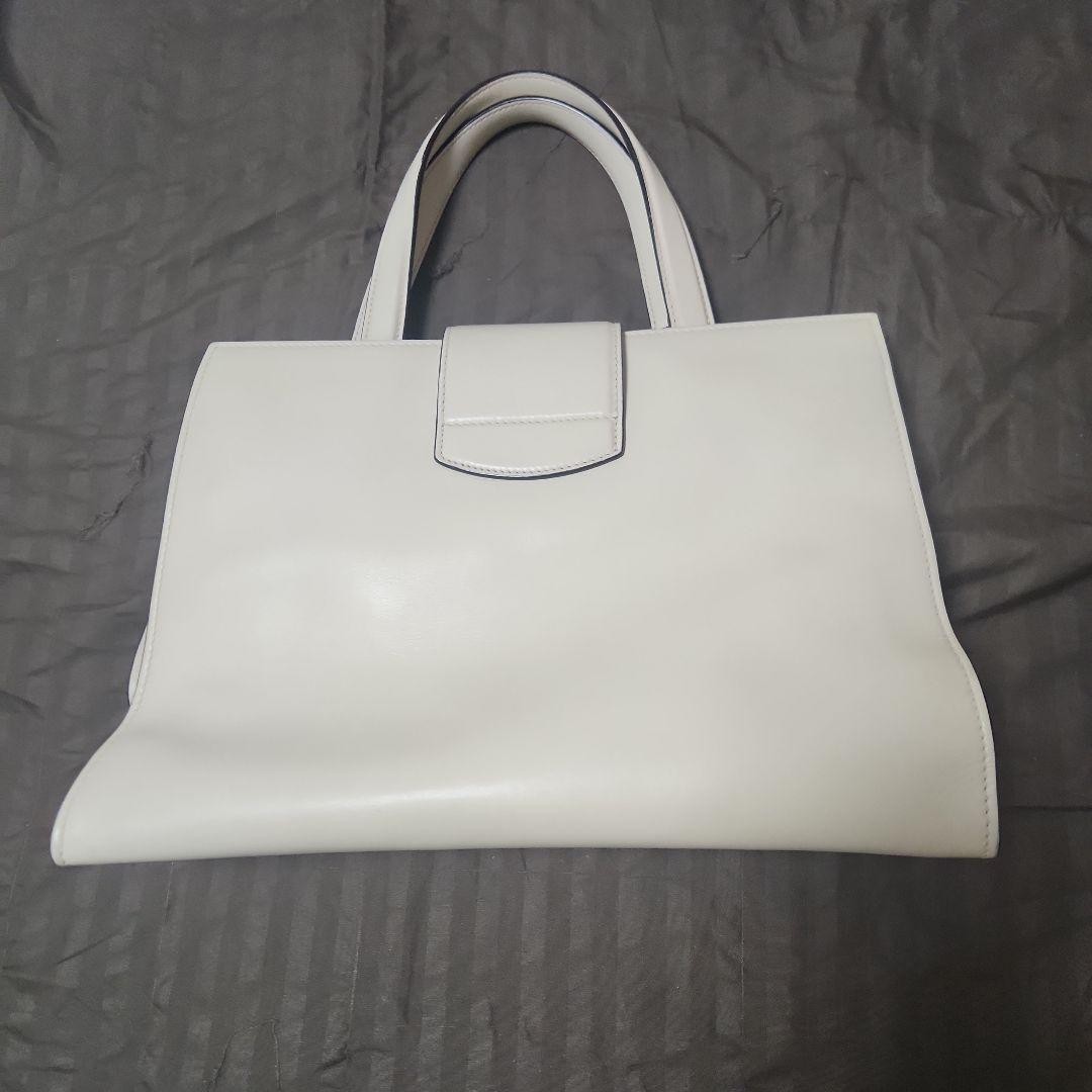 GUCCI Dionysus Tote Bag Off-White Leather 2Way Shoulder Purse Excellent thumbnail 2