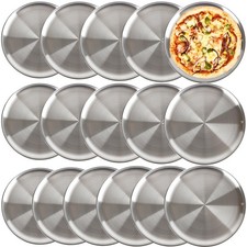 16 Pieces Stainless Steel Pizza Pans 12 Inch 12 inch, Color Set 1 