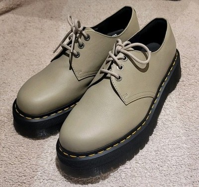 Dr Martens 1461 Quad II Pisa Platform Shoes Warmed Stone Men's Size 12