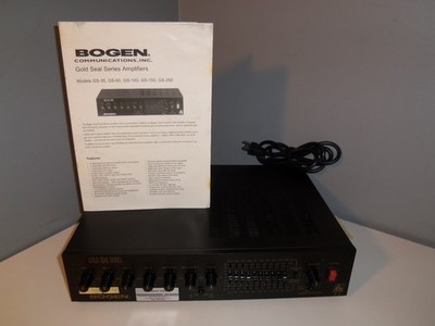 Bogen GS-60 Professional Commercial Public Address Gold Seal Amplifier GS60