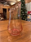 New ListingVintage Mcm Le Smith Pink Victoria Fern Scroll Swung Stretch Vase