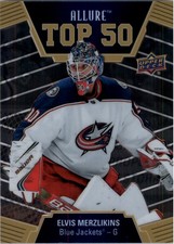 2019-20 Upper Deck Allure Top 50 #T5044 Elvis Merzlikins - HKY