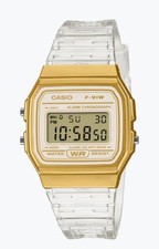 Casio F-91WS-7A2JF Gold Digital Watch Metallic Finish Authentic Stylish Brand