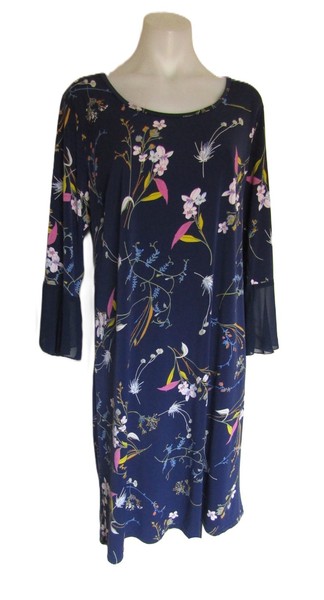 Belle bird size 16 floral evening dinner party cocktail shift dress