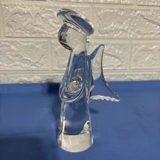 Vintage “The Toscany Collection” 24% Lead Crystal Angel 7” Tall Figurine Japan