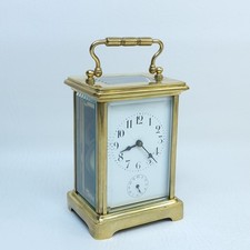 Antique French Carriage Clock Alarm Strike Bell Brass/Glass | Restoration Projec