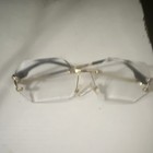 Rimless Metal Eyeglasses Frames Gold Tone Solid Unisex Adults — photo 1