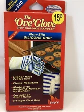 Oven Glove The Ove Glove Washable Non Slip Silicone Grip 540°F Cook NOS Vtg