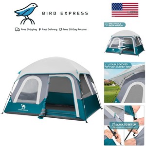 4-6 Person Waterproof Camping Tent Lightweight Portable for Outdoors