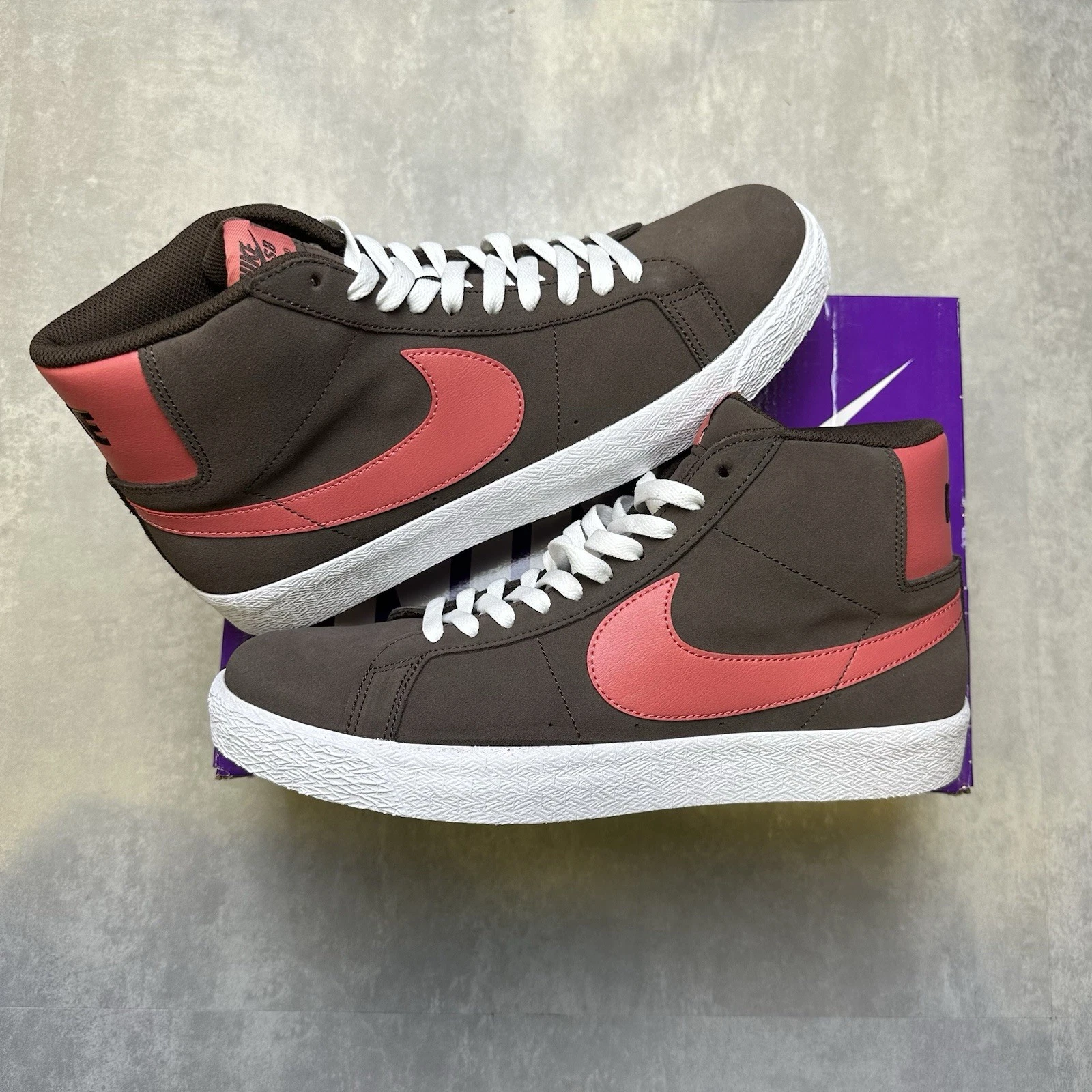 Nike SB Zoom Blazer Mid Brown Adobe FD0731 200 UK8 Nuovo e autentico✅