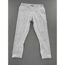 NOBULL Leggings S Gray Heathered Cropped Athletic Pants Sporty Gymwear Training