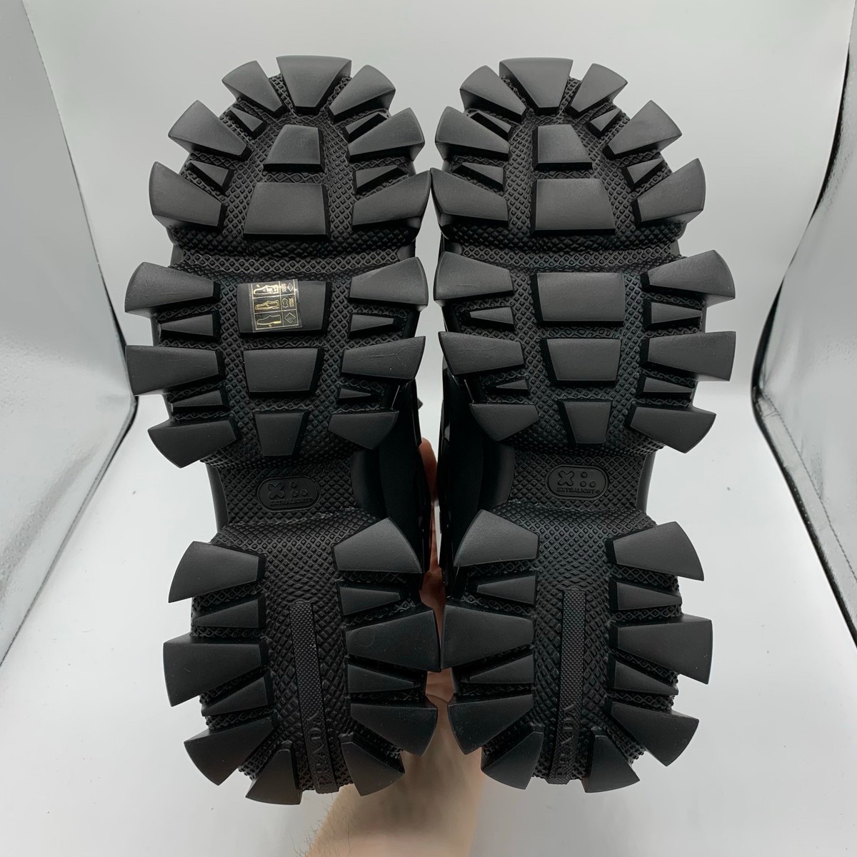 Prada Cloudbust Thunder Shoes Mens Size 11 Black Knit Fabric