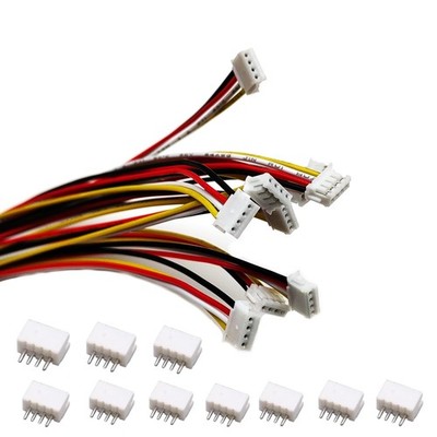 10 Sätze Mini Micro JST ZH 1,5mm 4Poliger Stecker mit UL157124AWG 20cm Kabel ...