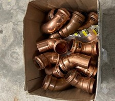 26x Viega Profipres 28mm Pressfittings Kuper CU Bögen, Muffen, T-Stücke Reste