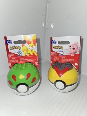 MEGA Pokémon Fennekin & Igglybuff Building Toy Poké Balls Set, 2 prices .NEW