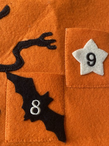 Pottery Barn Kids Countdown to Halloween Advent Calendar Felt Tree Hanging - Picture 5 of 5