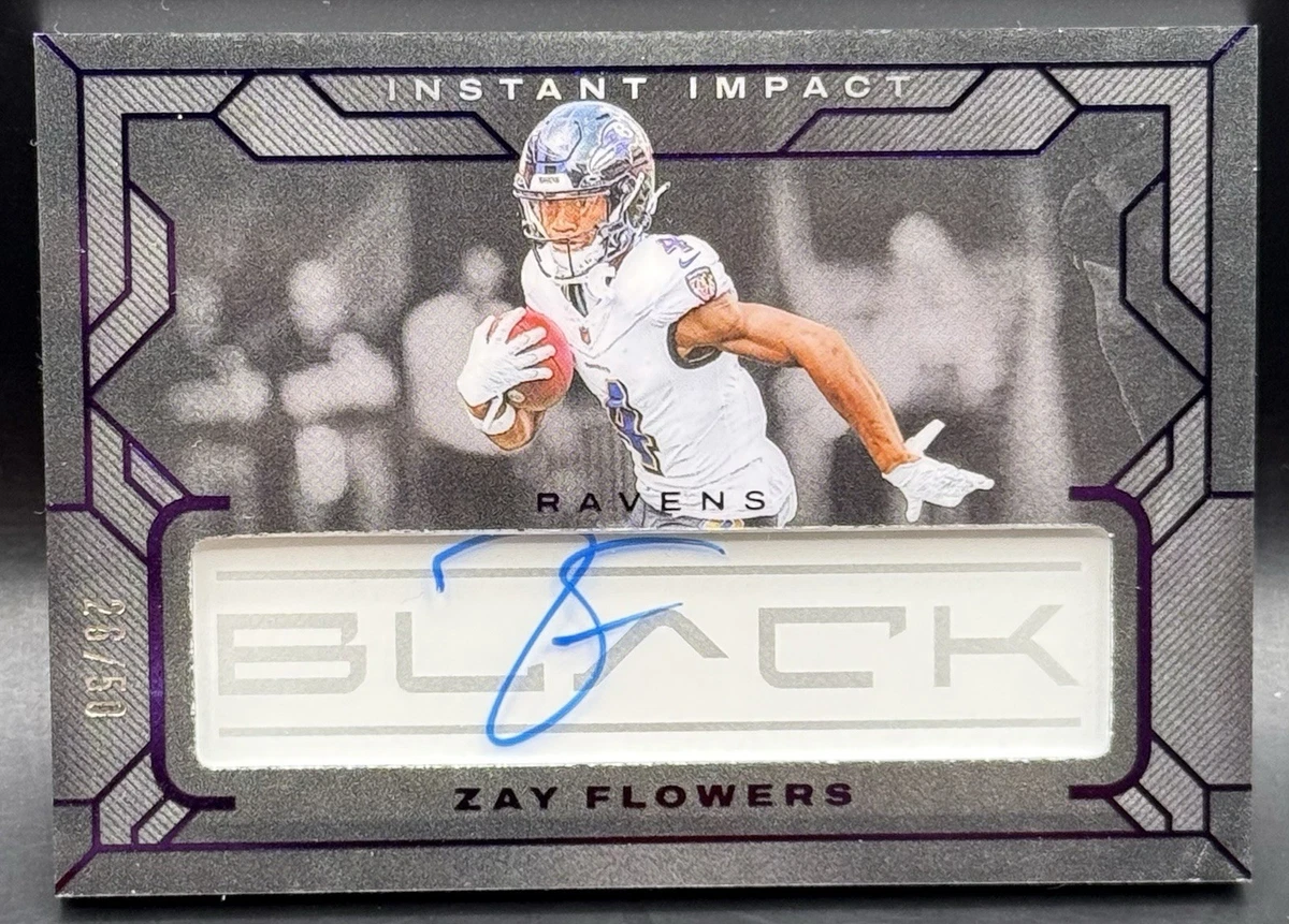2024 Panini Black - Zay Flowers #III-ZFS for sale | eBay
