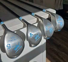 Taylormade Pittsburgh Persimmon Wood Set 1,3,4,5 - Right Hand Aldila Lite Flex