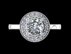 Size 7 Moissanite Cluster Ring 925 Silver Passes Diamond Tester VVS1 Sparkly