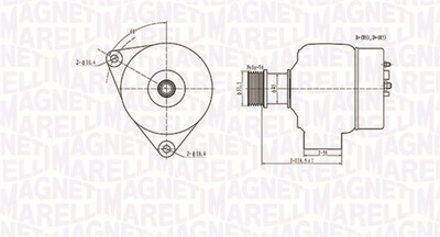 MAGNETI MARELLI 063731138010 Generator für CHRYSLER,DODGE