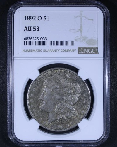 1892-O Morgan Silver Dollar - $1 NGC AU53 - Nice Original Coin!