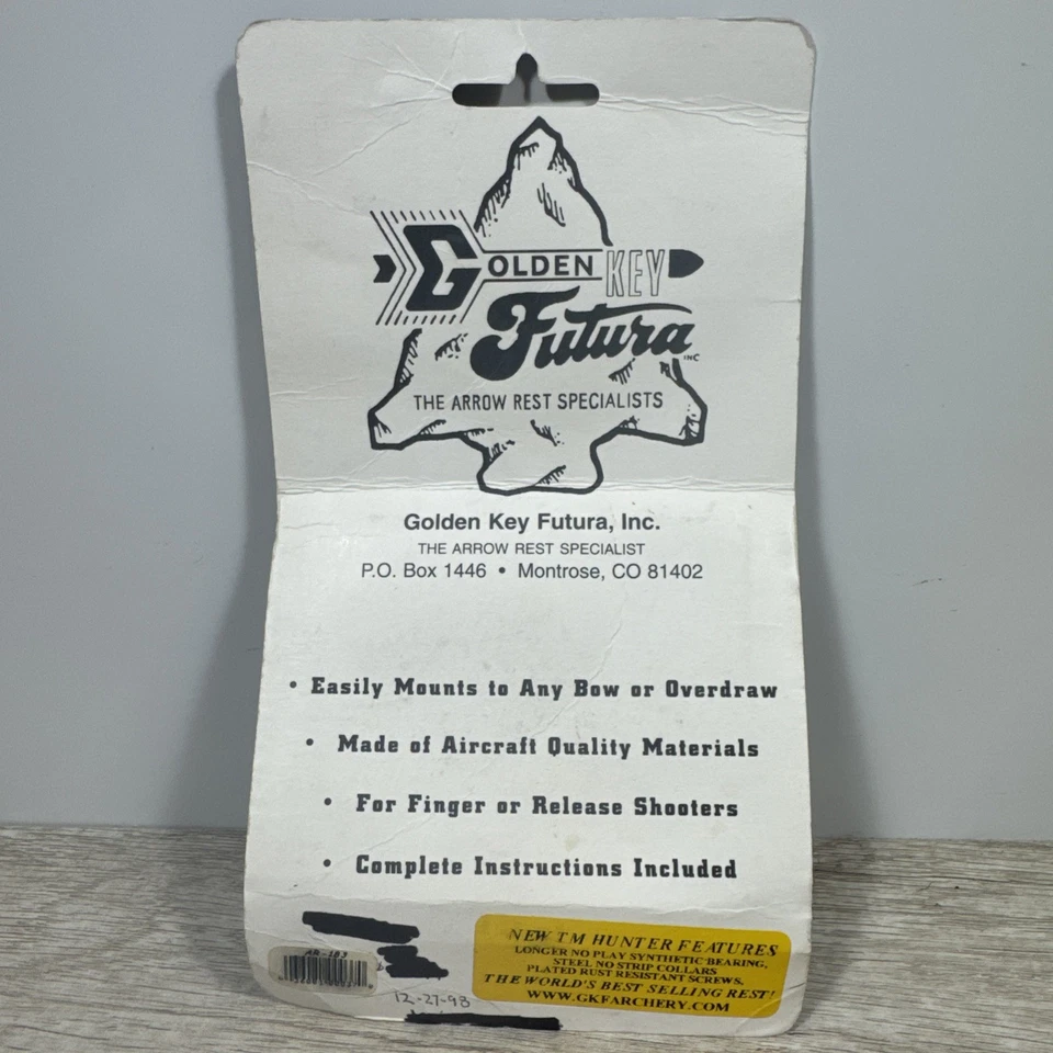 Golden Key Futura TM Hunter Arrow Rest AR-183 RH Right Hand - Image 4 of 4