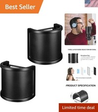 Pop Filter, Mic Pop Screen with Metal Mesh, Compact Microphone Pop Shield Win...
