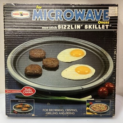 VTG Nordic Ware Sizzlin' Skillet MICROWAVE BROWNING, SEARING, GRILLING, FRYING