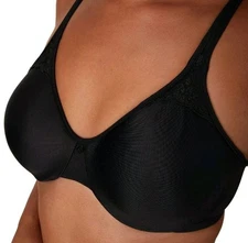 Bali Women's Passion for Comfort Minimizer Underwire Bra DF3385, Black, 32C