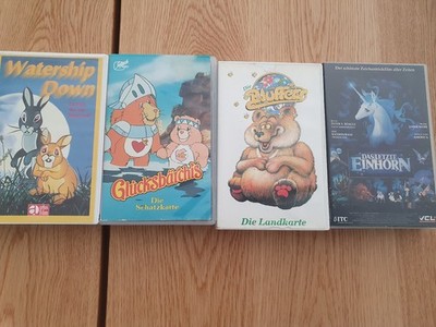 VHS Cartoon 80er 90er Watership Down / Glücksbärchis / Bluffers / Letzte Einhorn